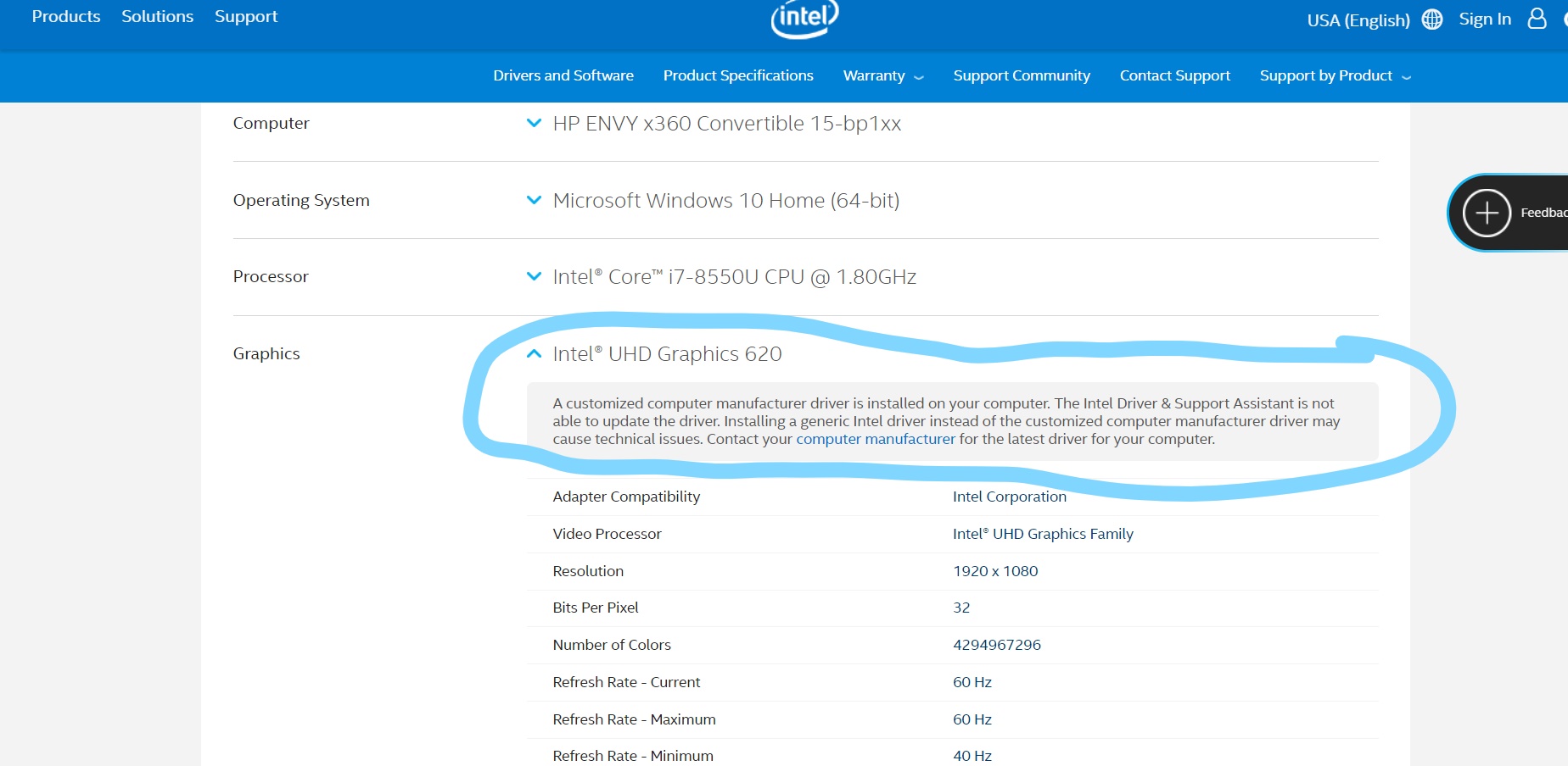 Solved: about my Intel® UHD Graphics 620 driver - HP Support Community -  6660199