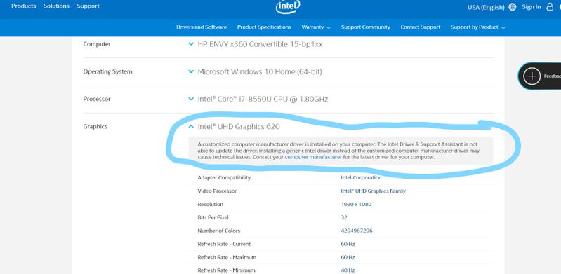 Solved: about my Intel® UHD Graphics 620 driver - HP Support Community -  6660199