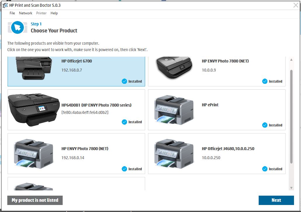 how remove old printer from HP Scan Doctor? - HP Support Community - 6661495