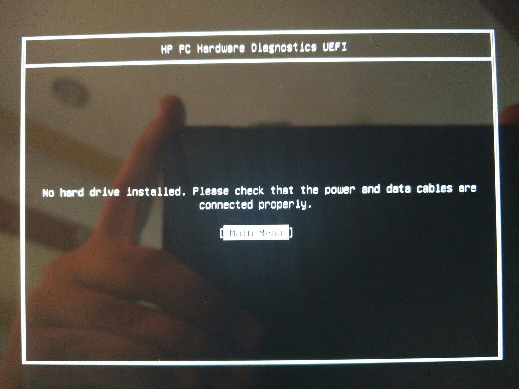 Attempting boot from hard drive как исправить hp