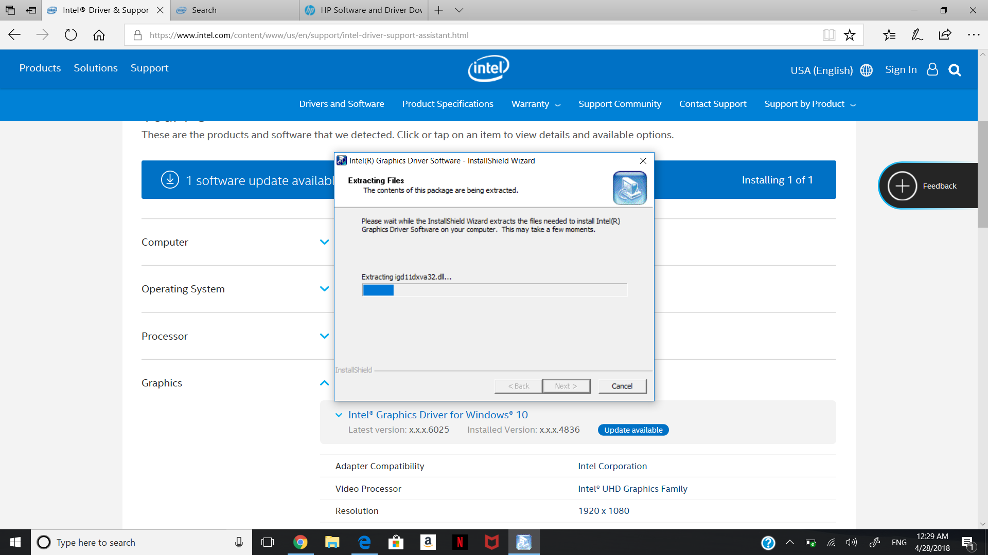 Solved: please help me with my Intel driver update - HP Support ...