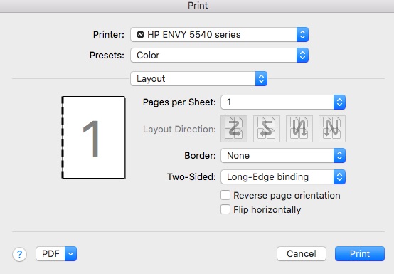 a5 double sided printing