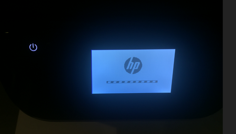 View of what the printer display is doing