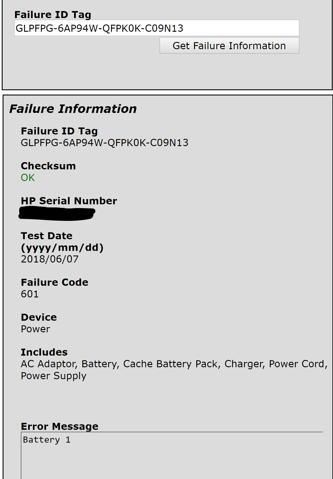 Solved What does this failure code mean HP Support Community 6717975