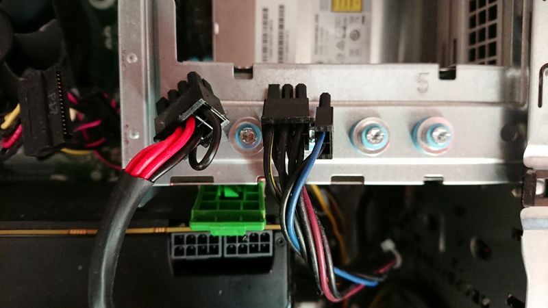 One 8 pin connector and one 6 pin that can be made into 8 pin
