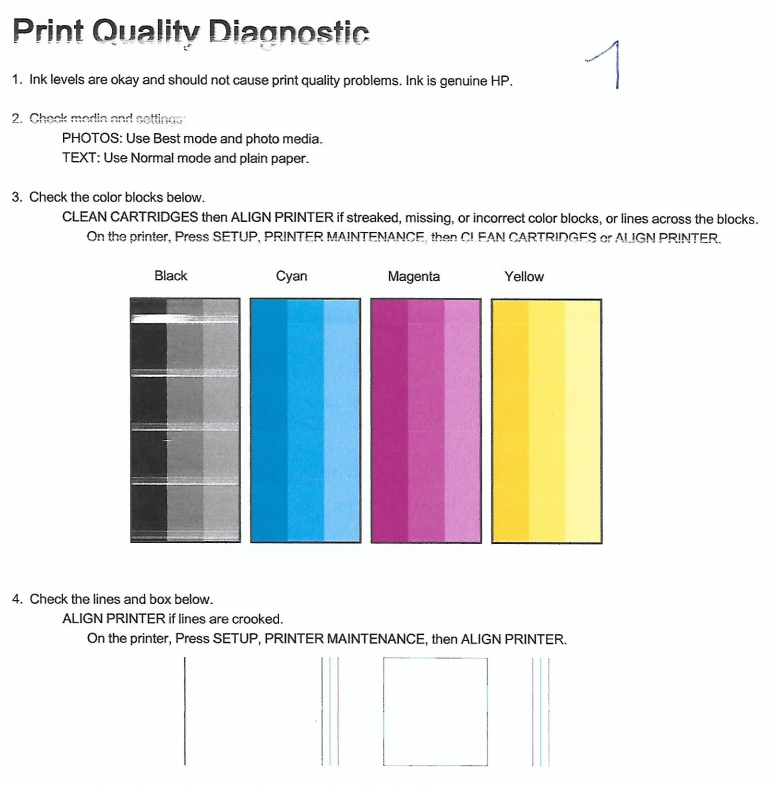Extremely poor (unusable) print quality on HP Envy 7640 - HP Support ...