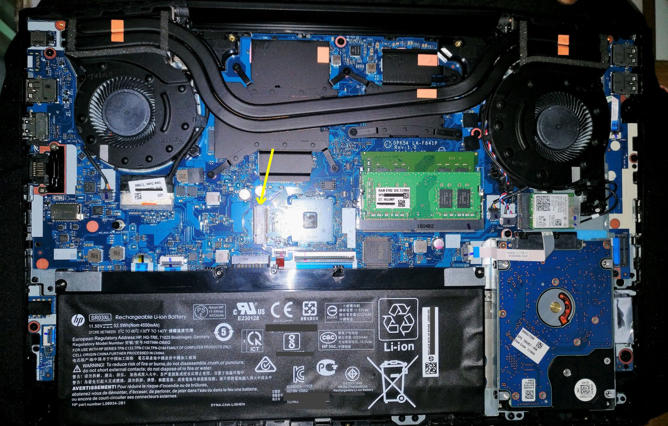 HP Pavilion 8th Gen M.2 Slot and SSD type ? - HP Support Community - 6745502