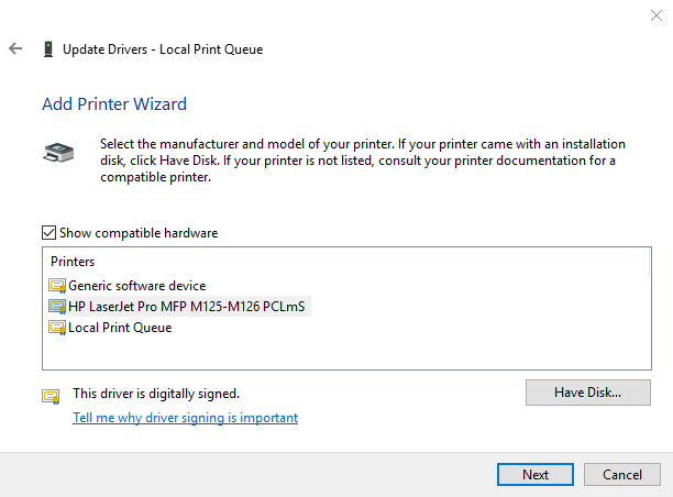 Solved: Printer does not print after W10 April update - HP Support  Community - 6742833