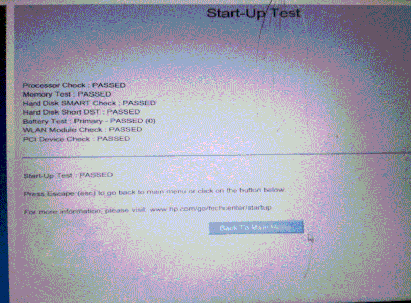 test result