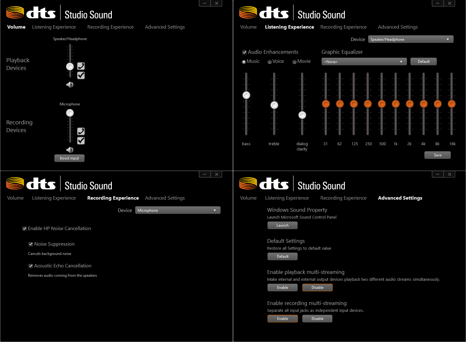 B o audio control hp что это