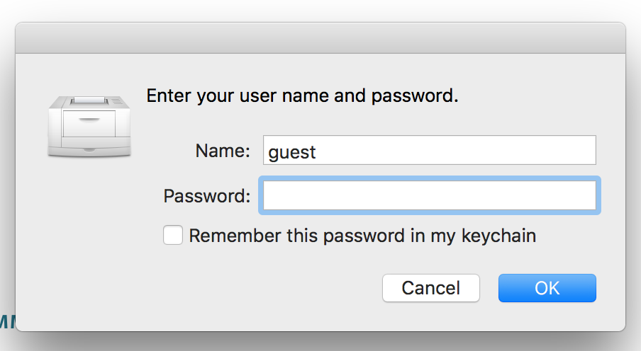 Asking for user name and password when printing - HP Support Community ...