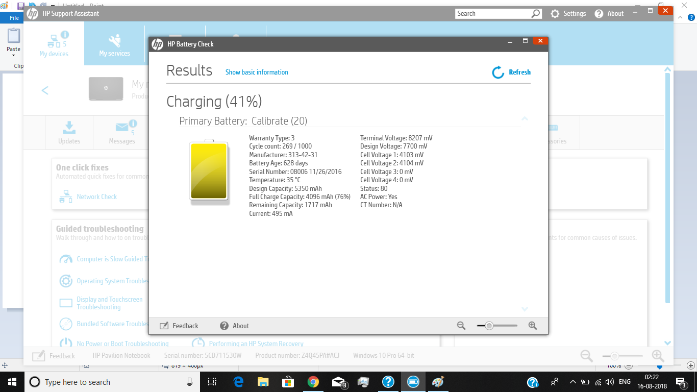 Solved: Battery Charging not reaching more than 76% - HP ...