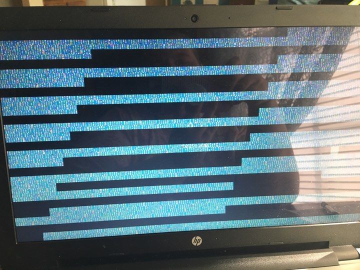 Notebook screen glitches and then restarts computer - HP ...