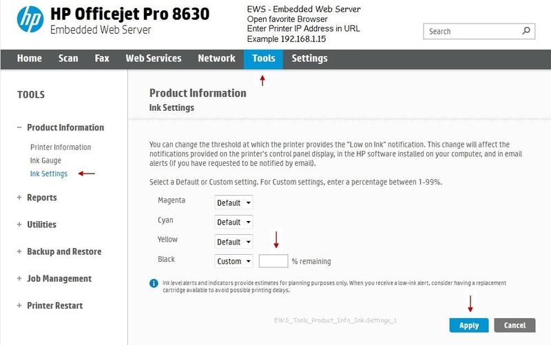 Solved Low Ink Message HP Support Community 6805884