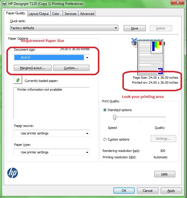 HP DesignJet T520 Printing Issue (Prints a small portion of ... - HP  Support Community - 6765348