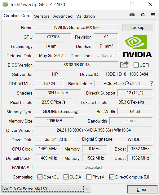 lys pære bred Pak at lægge MX150 4GB not performing as expected! It can barely perform! - HP Support  Community - 6812469