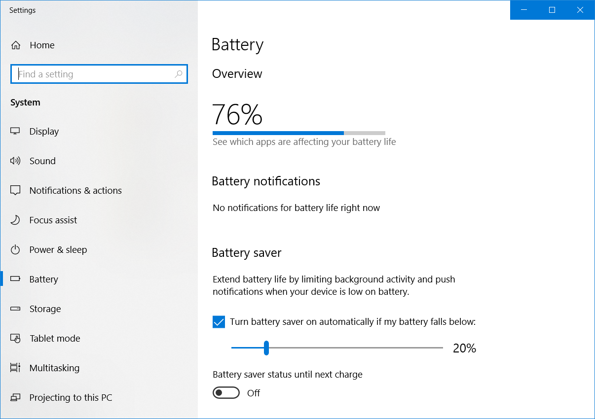 No battery Remaining Time in Windows 10. - HP Support Community - 6430730