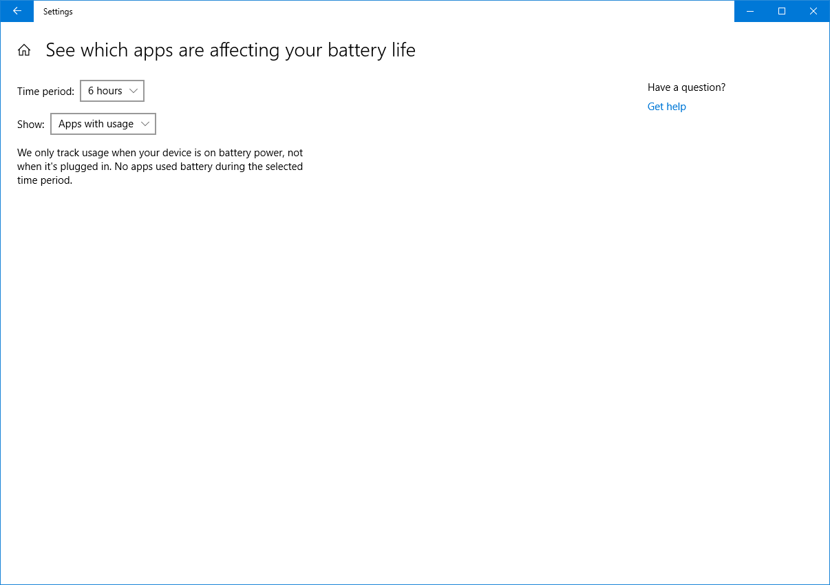 No battery Remaining Time in Windows 10. - HP Support Community - 6430730