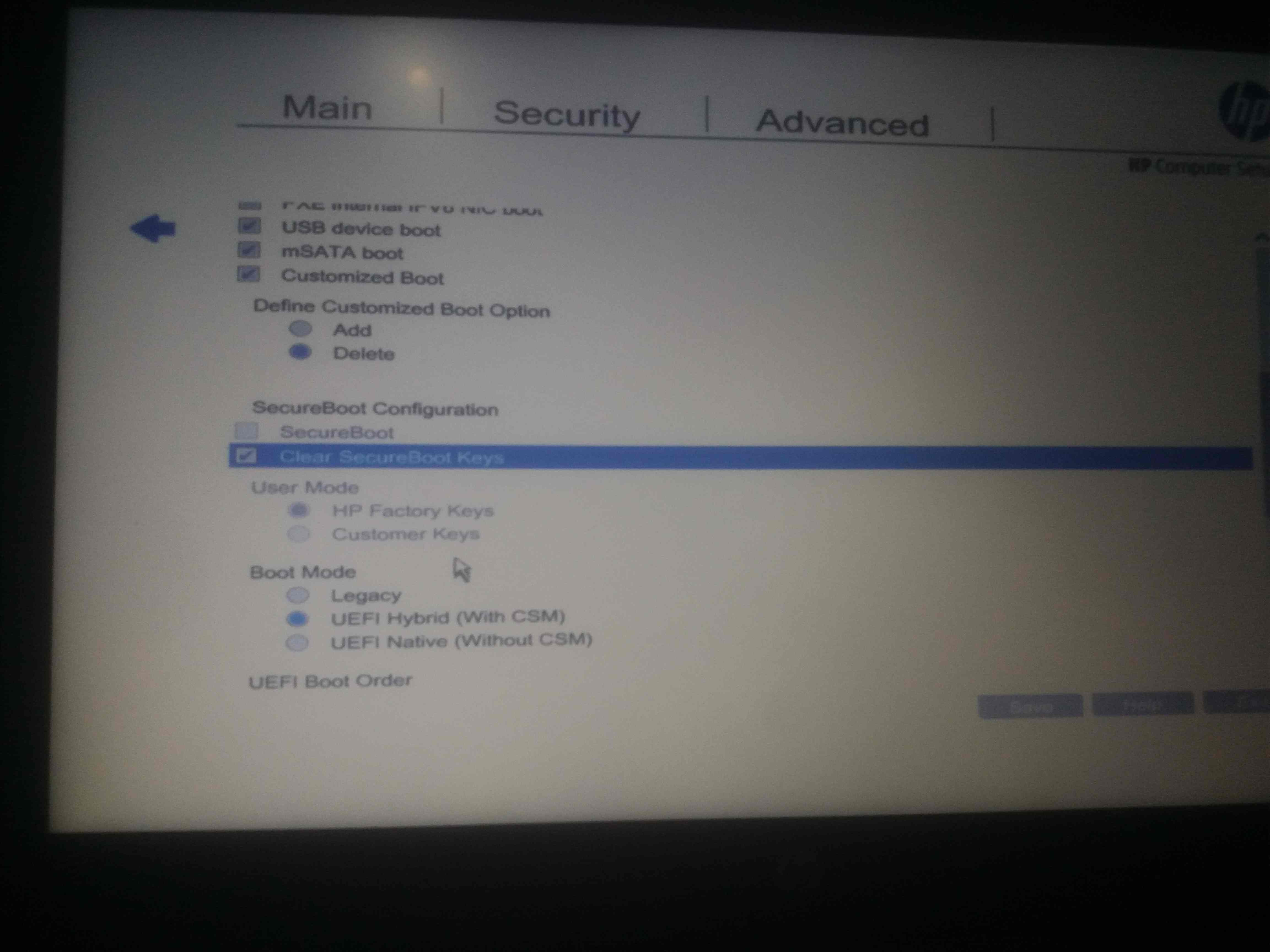 Boot Device not found after installing ubuntu 16 by complete... - HP  Support Community - 6836389