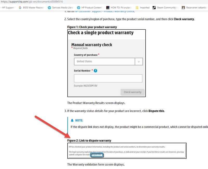 Solved: Laptop warranty update - HP Support Community - 6838116