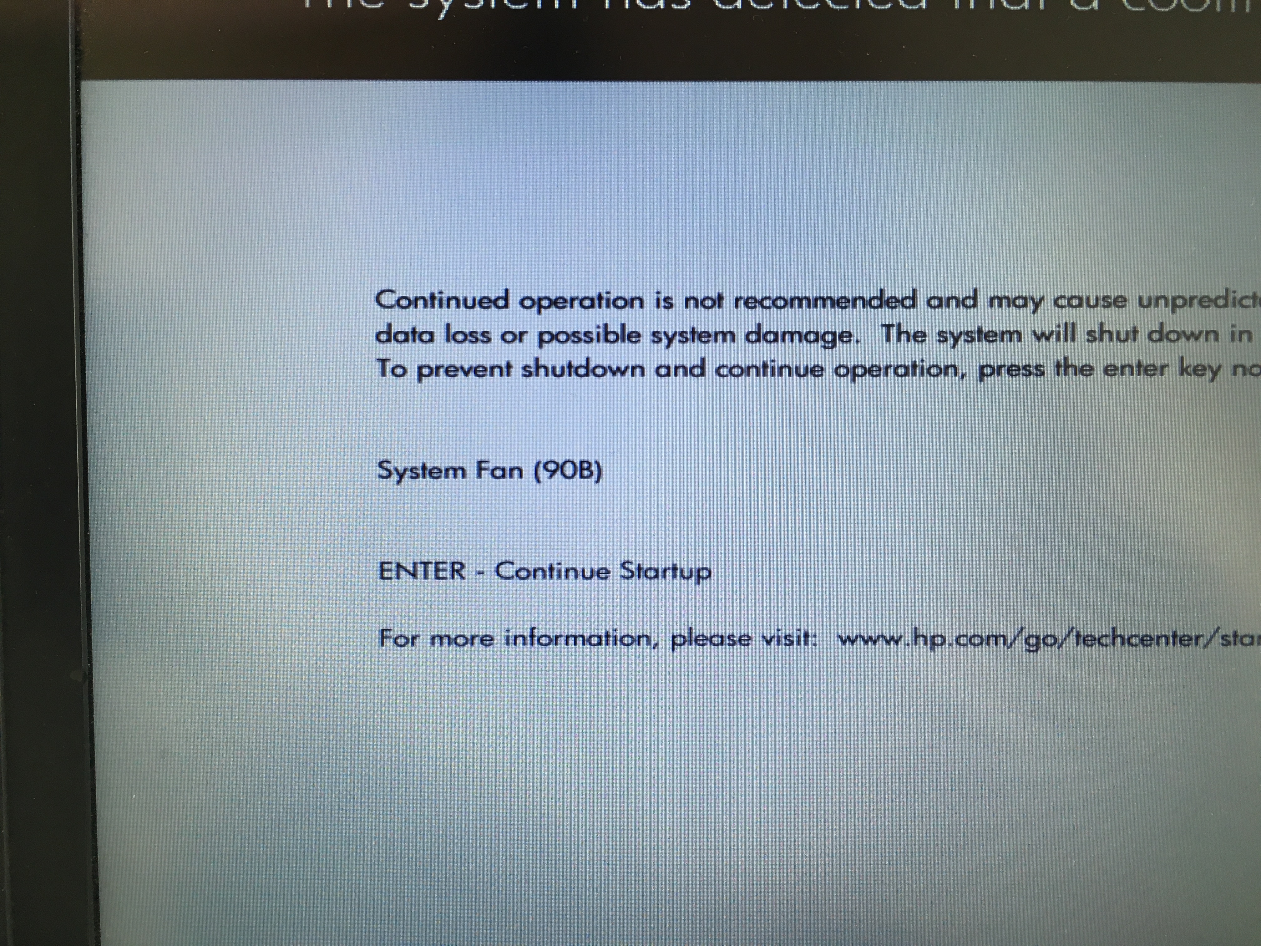 Solved: System 90B error on startup - HP Support Community - 6850185