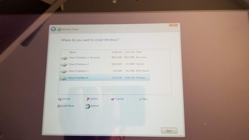 Drive is correctly detected in Windows