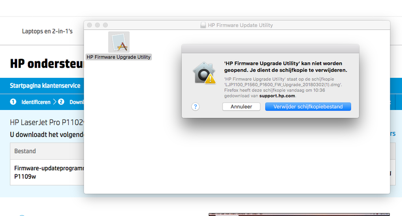 Firmware Update For Laserjet P1102w Won T Install On Mac Hp