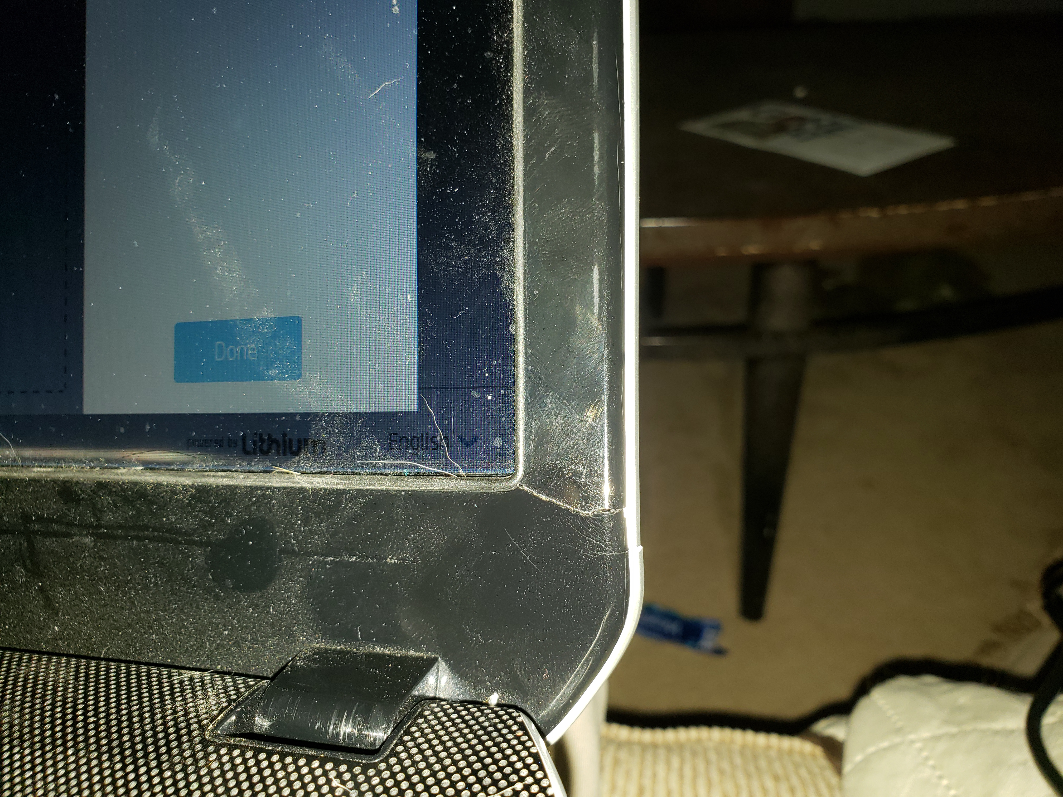 Corner of Screen case/body is breaking/broken from normal us... - HP ...