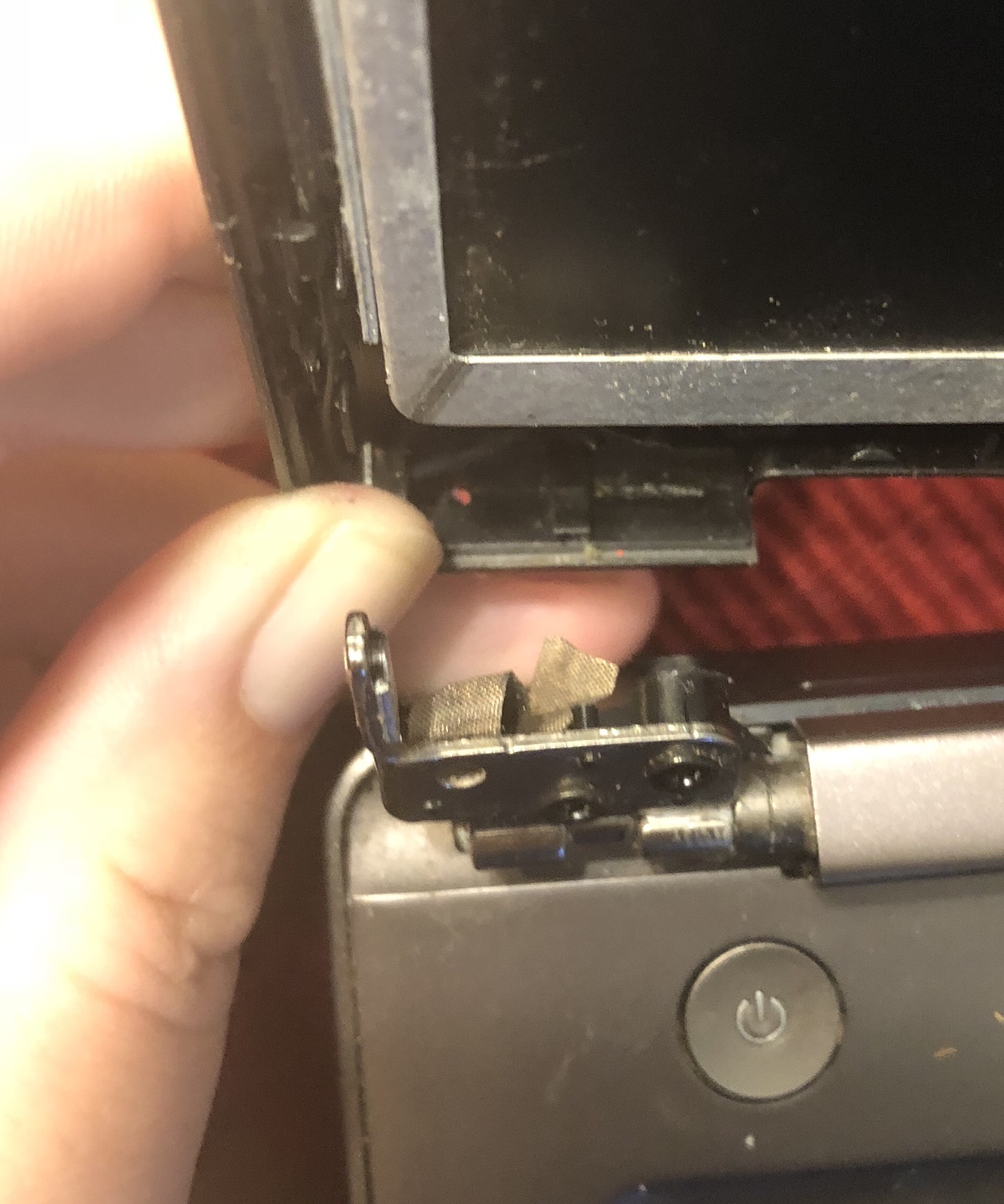 How to fix broken plastic on the cover attaching the hinge - HP Support  Community - 6886773