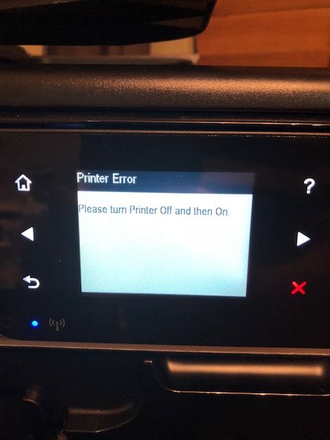 hp 6600 printer failure