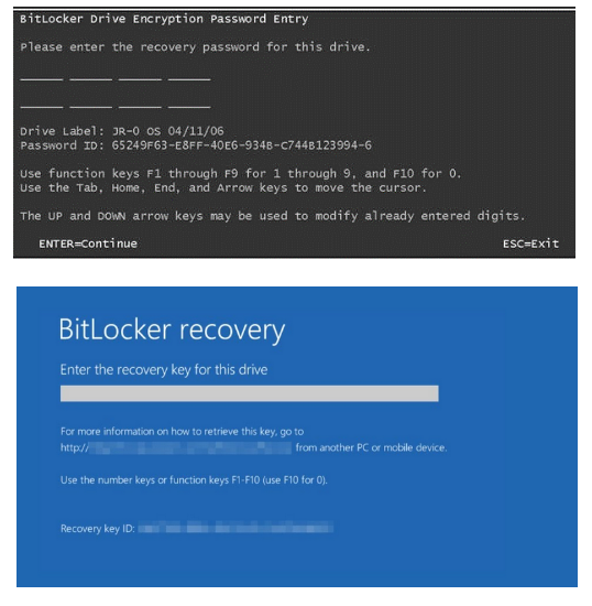 Bitlocker recovery key unknown or missing - HP Support Community - 6891890