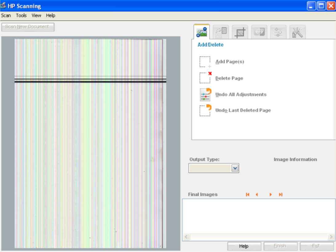 My hp scanjet 200 is showing coloured horizontal line - HP Support  Community - 6909013