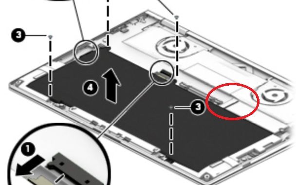 M.2 slot circled in red