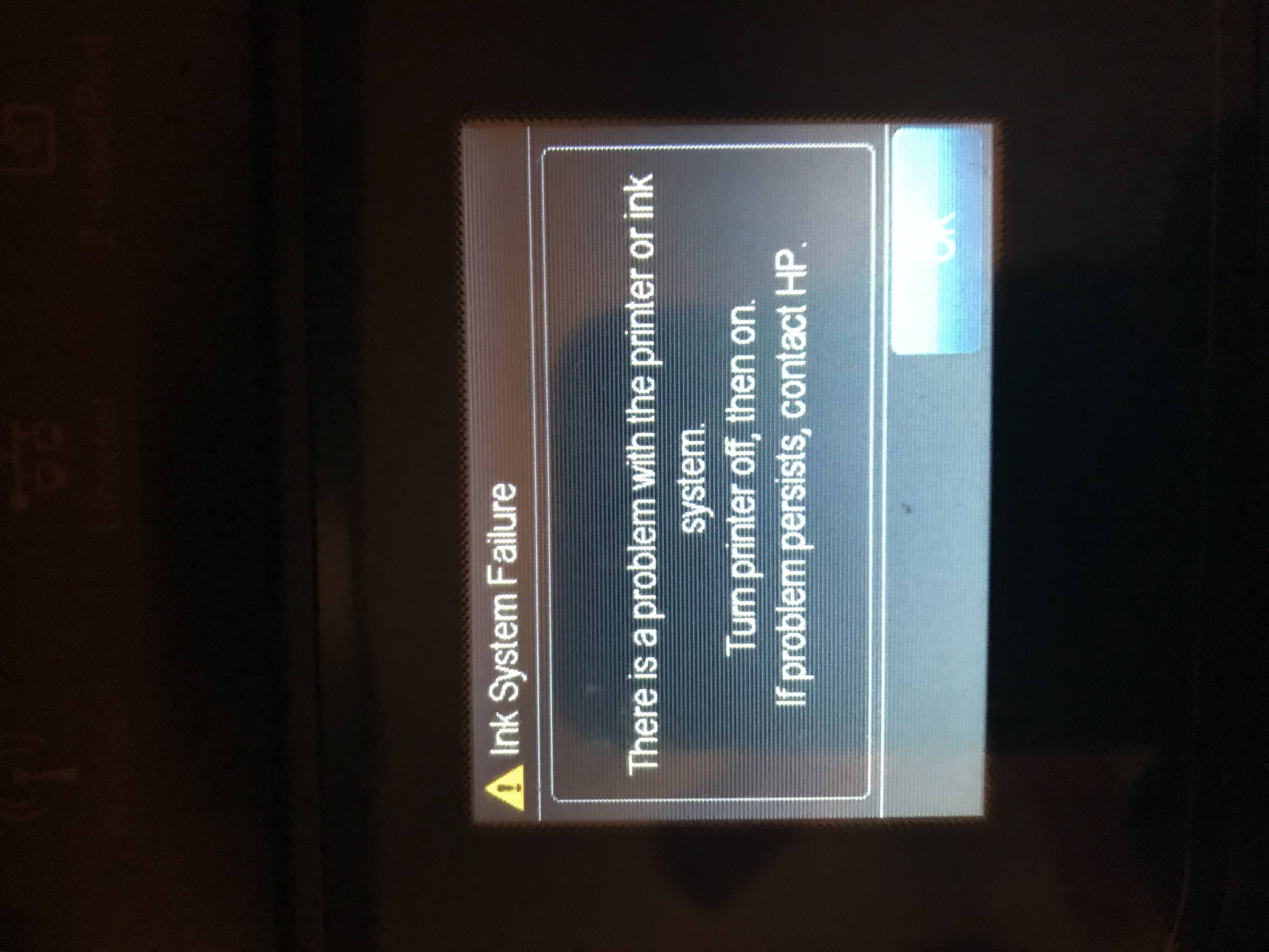 INk system failure - HP Support Community - 6922454