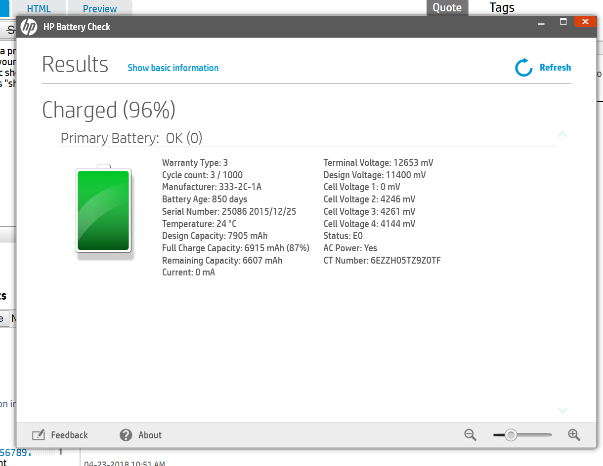 Laptop battery issue Adapter plugged in, not charging HP Support
