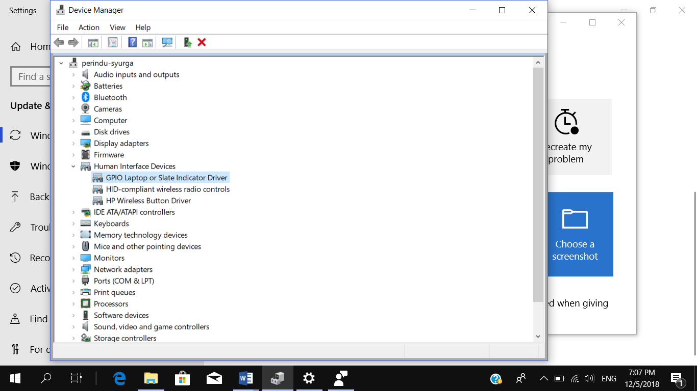 there is no touch screen device - HP Support Community - 6938723