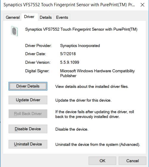Solved: This device cannot start. (Code 10) Synaptics VFS7552 Touch ... -  HP Support Community - 6943256