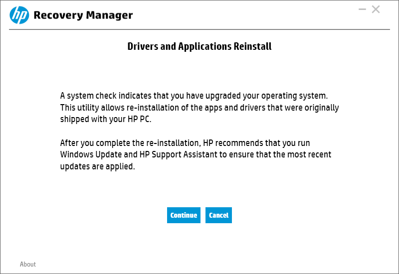 Solved: HP Recovery Manager - HP Support Community - 6948287