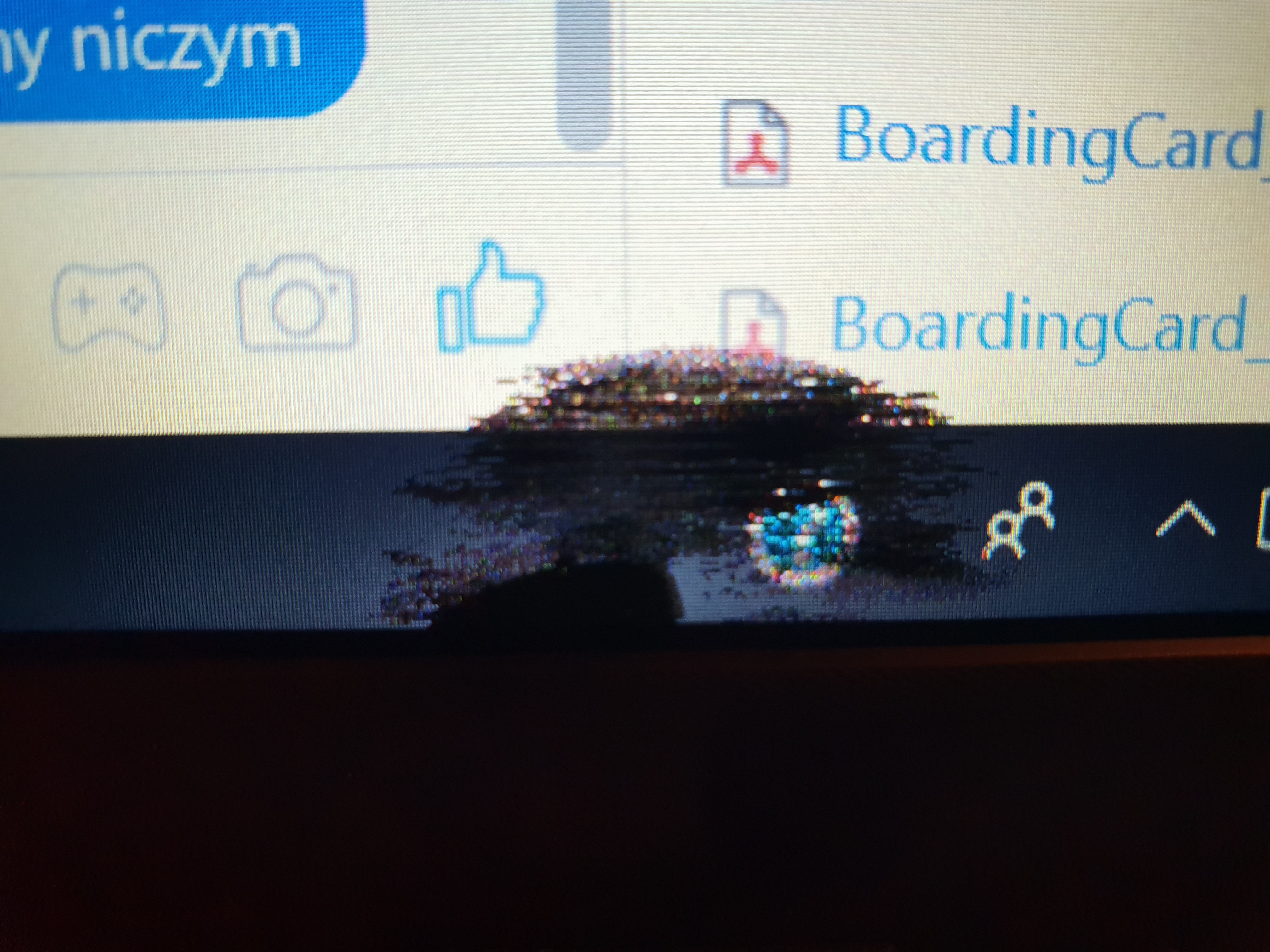 Solved: Black smudge on the bottom of the screen - HP Support Community ...
