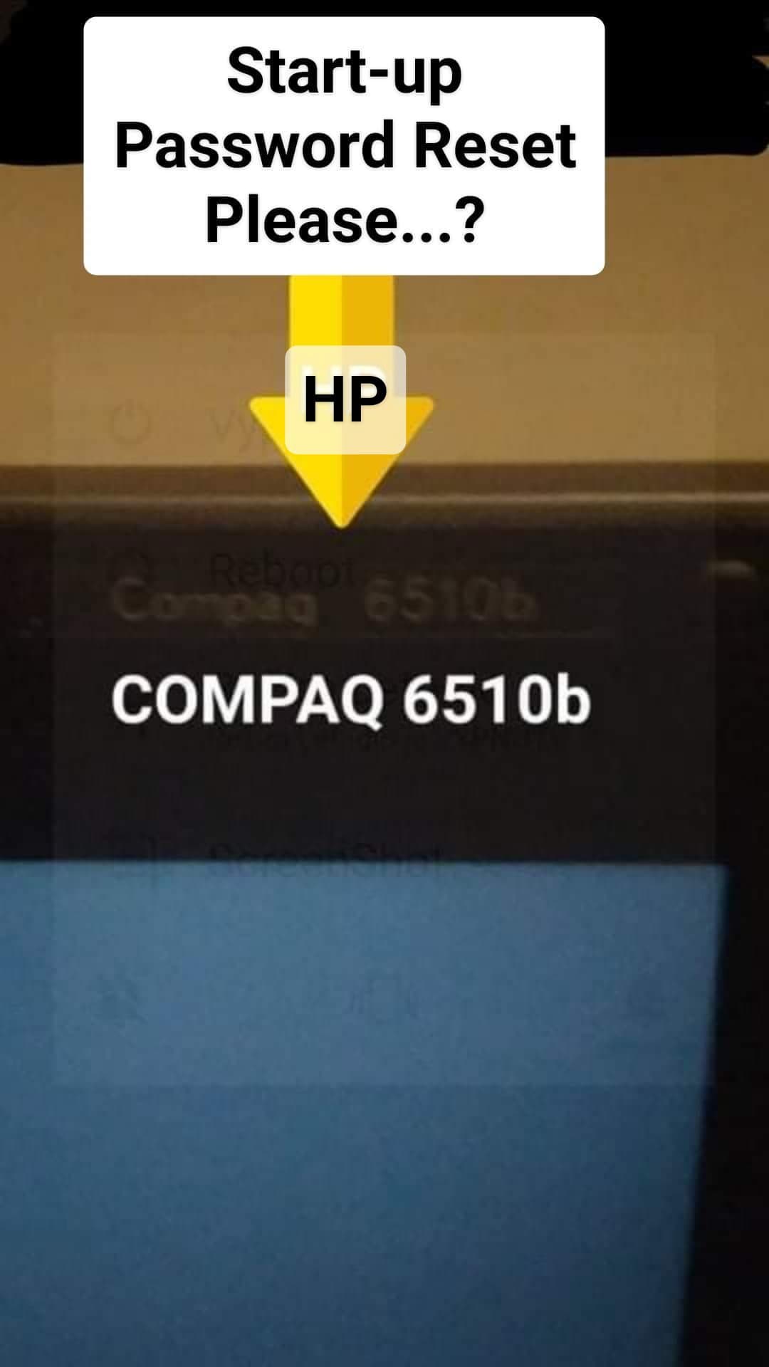 poweron password reset HP Support Community 6957512