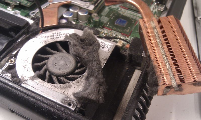 Solved Laptop Fan And Heat Sink Dust Cleaning How Often