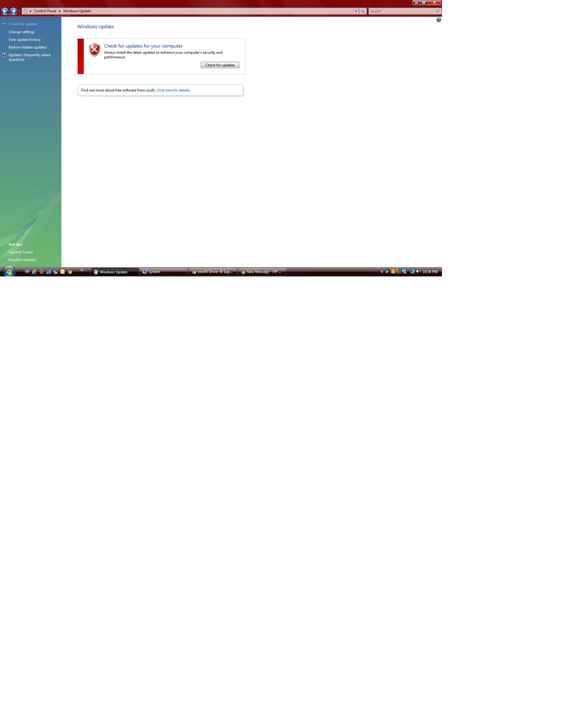 Error Messages when trying to update desktop - HP Support Community ...