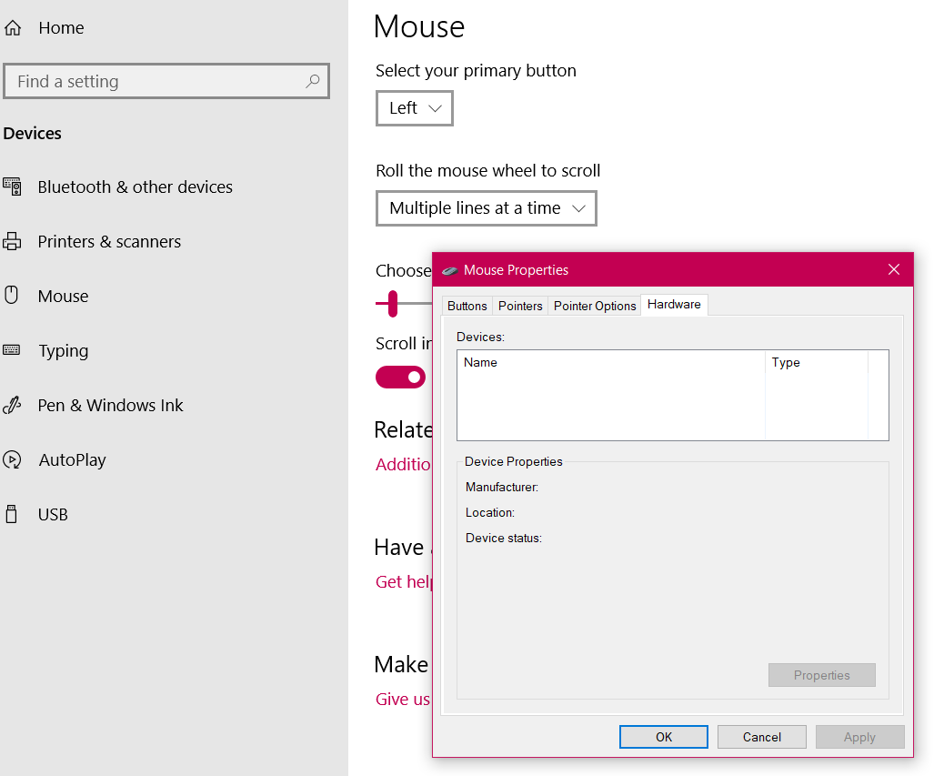 Touchpadmouse Does Not Appear In The Device Manager Hp Support