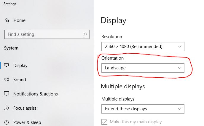 monitor's image went from horizontal to vertical. Need to ch... - HP ...