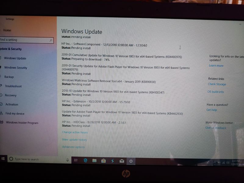 Updating Windows 10 OS on an HP Stream with 32 GB eMMC memor... - HP ...