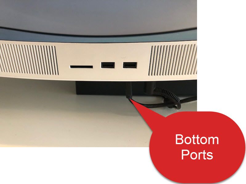 Bottom ports