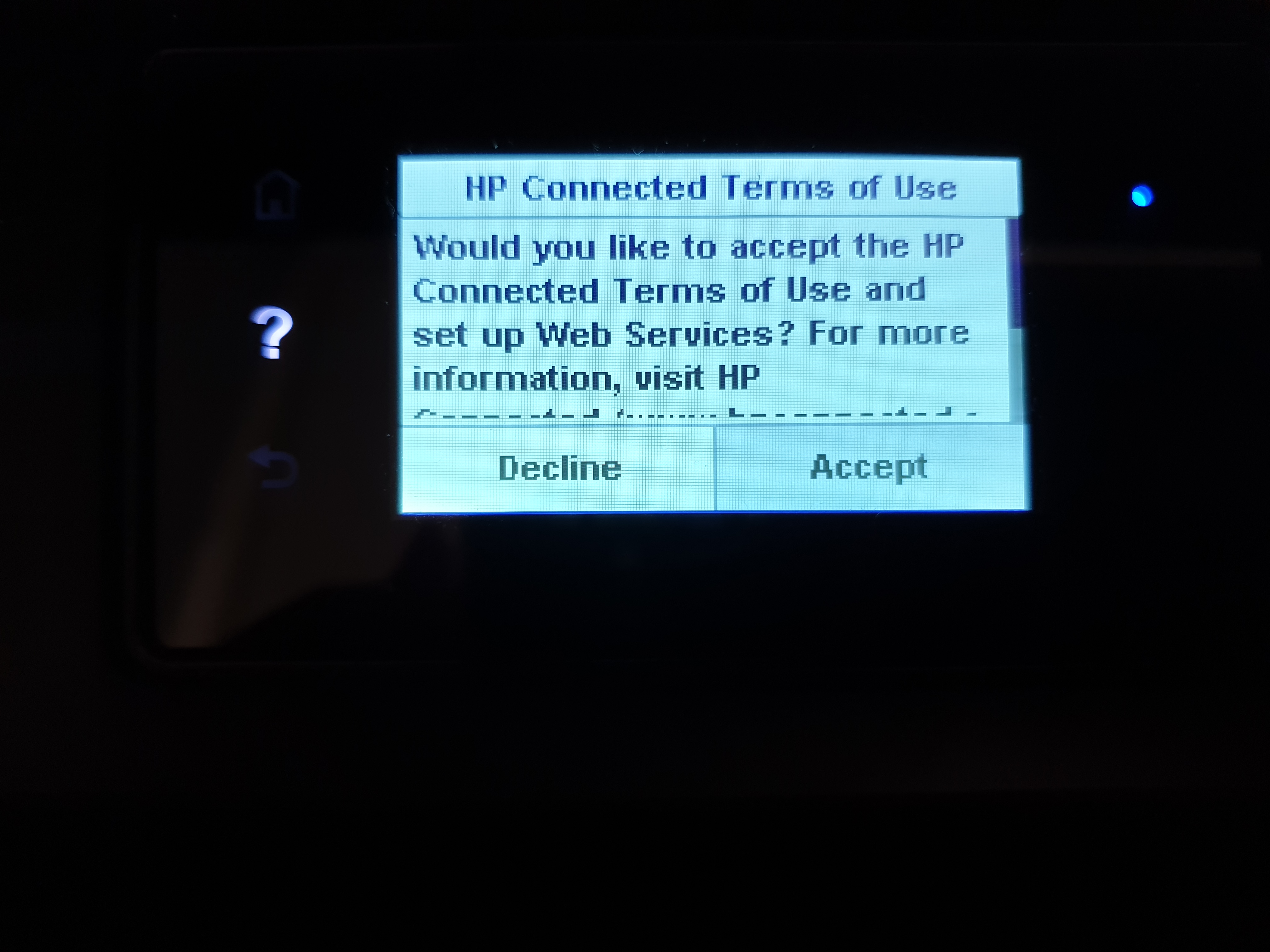 Solved: Web service cannot be set up - HP Support Community - 7008348