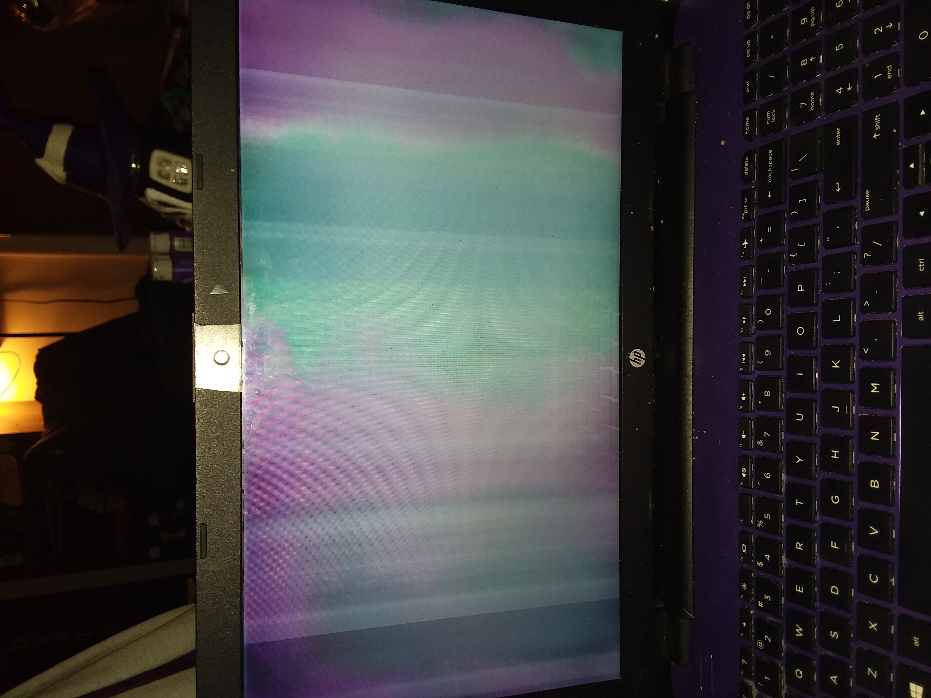 My laptop freezes with purple and green - HP Support Community - 7013980