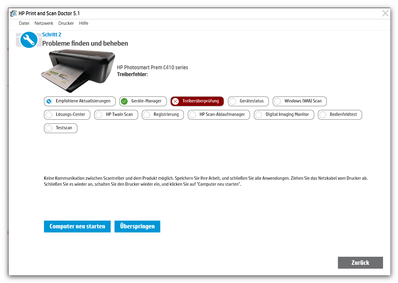 Solved: Driver problem stated by hp print scan doctor - HP Support Community - 7012139