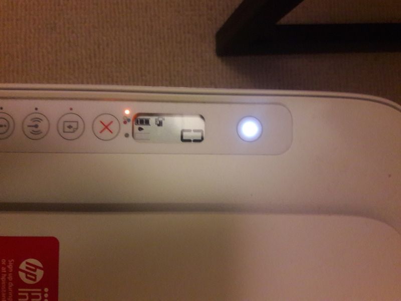 Despite replacing both ink cartridges light is blinking and HP